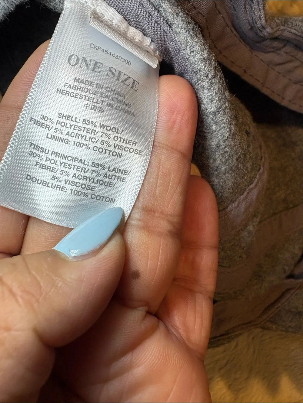 Madewell Gray Wool-Blend Cap